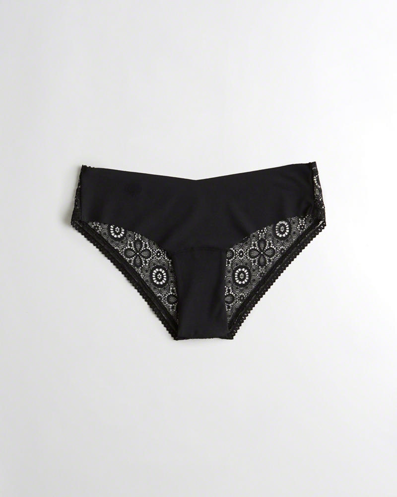 Mutande Hollister Donna gilly hicks No-Show Lace-Back Cheeky Nere Italia (126SZTFW)